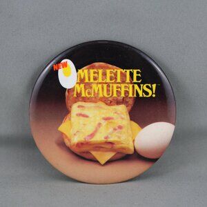 Retro Mc Donald's Canada Staff Pin - For the Omelette Mc Muffin - Circa 1984 !!